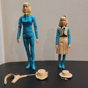 Vintage MARX Jane / Josie‎ West Cowgirl Doll Action Figures + Accessories 1960s